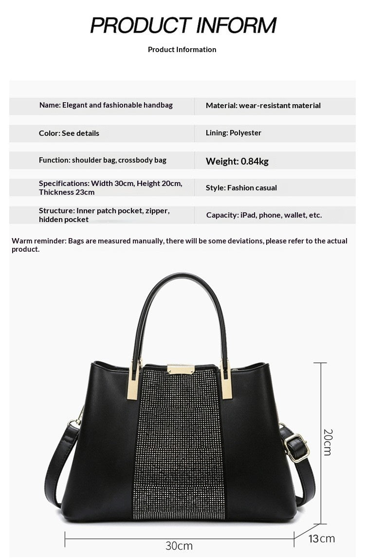 Womens Stylish High-Capacity Shoulder And Crossbody Bag