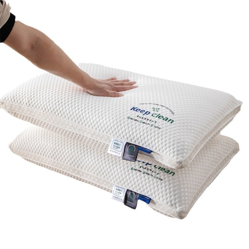 Plaid Pillow Inner Cervical Support Improve Sleeping Household Non-collapse Durable