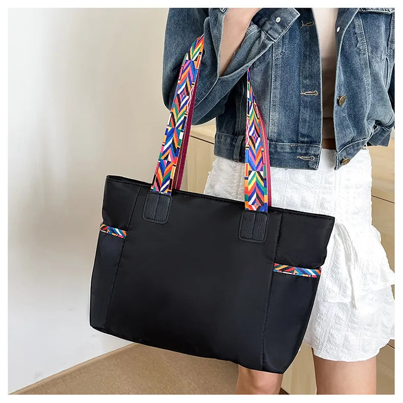 Women's Oxford Cloth Bag Portable And Fashion Shoulder Bag