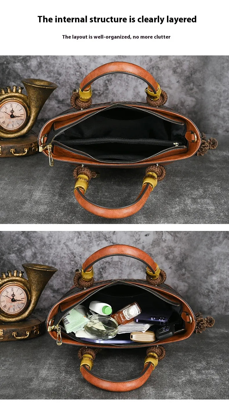 High-grade Elegant Middle-aged One-shoulder Versatile Crossbody Bag