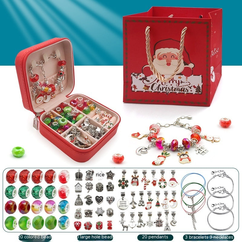 Children's Diy Handmade Beaded Bracelet Jewelry Suit Gift Box