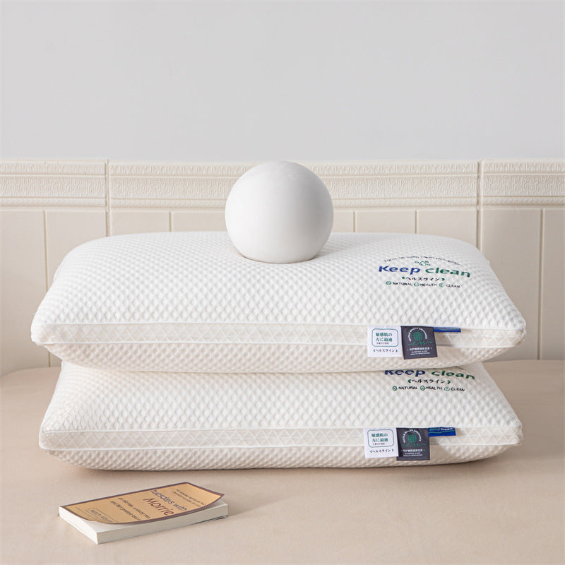 Plaid Pillow Inner Cervical Support Improve Sleeping Household Non-collapse Durable