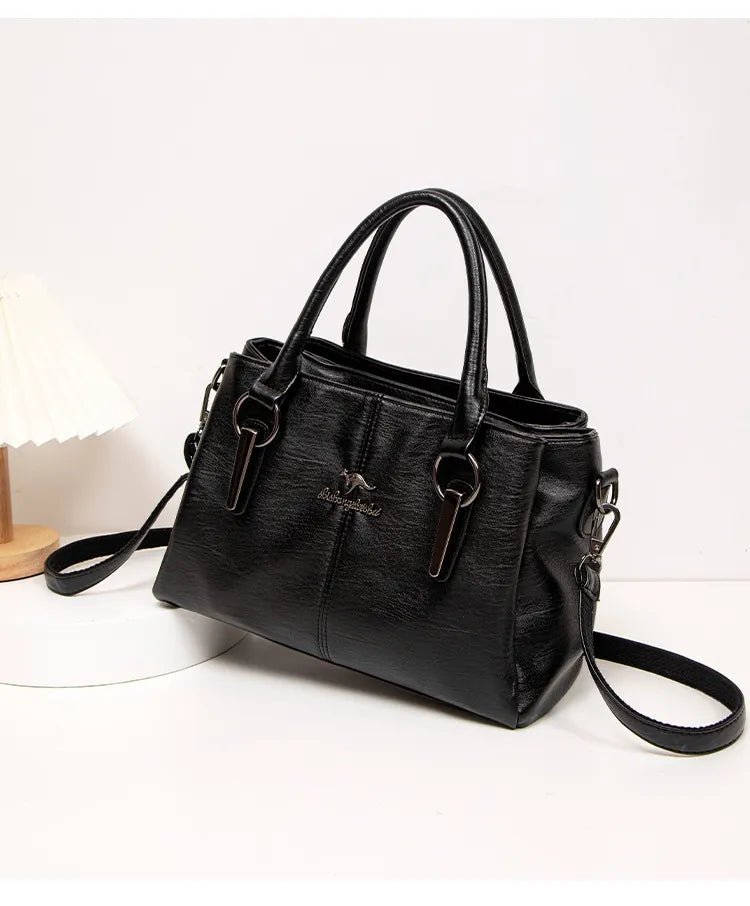 Fashion Large Capacity Wholesale Women's Crossbody Soft Leather Bag