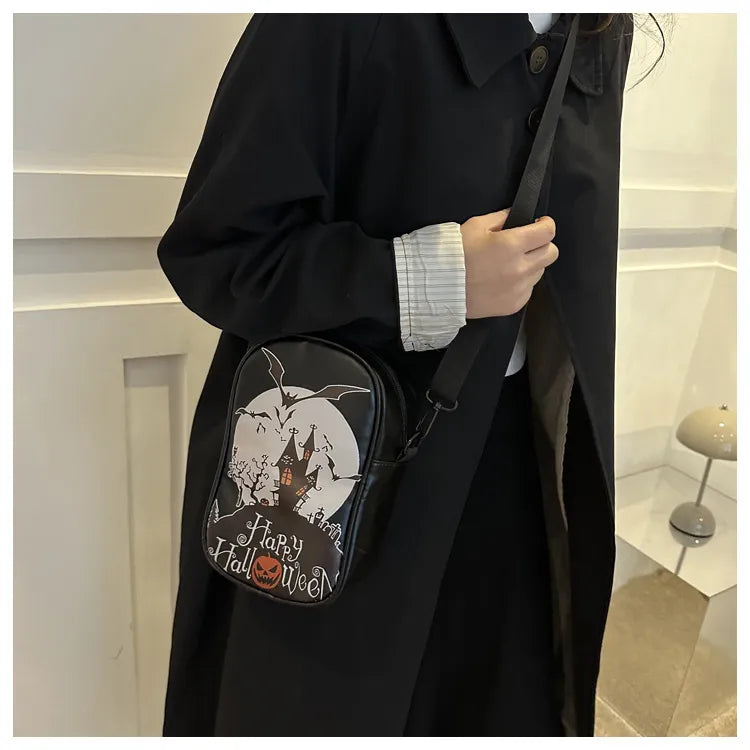 Funny Phone Bag Halloween Dark Crossbody Bag