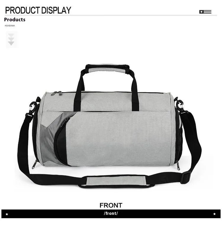 Men's Portable Color Blocked Travel Crossbody Bag