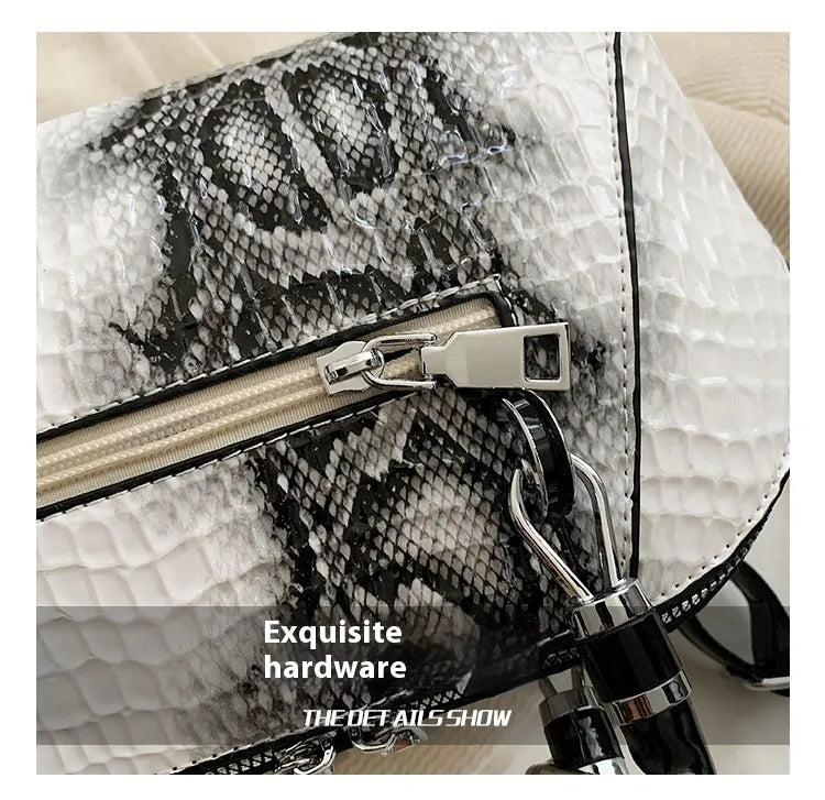 European And American Fashion Stone Pattern Personality Retro Easy Matching Portable Crossbody Shell Bag