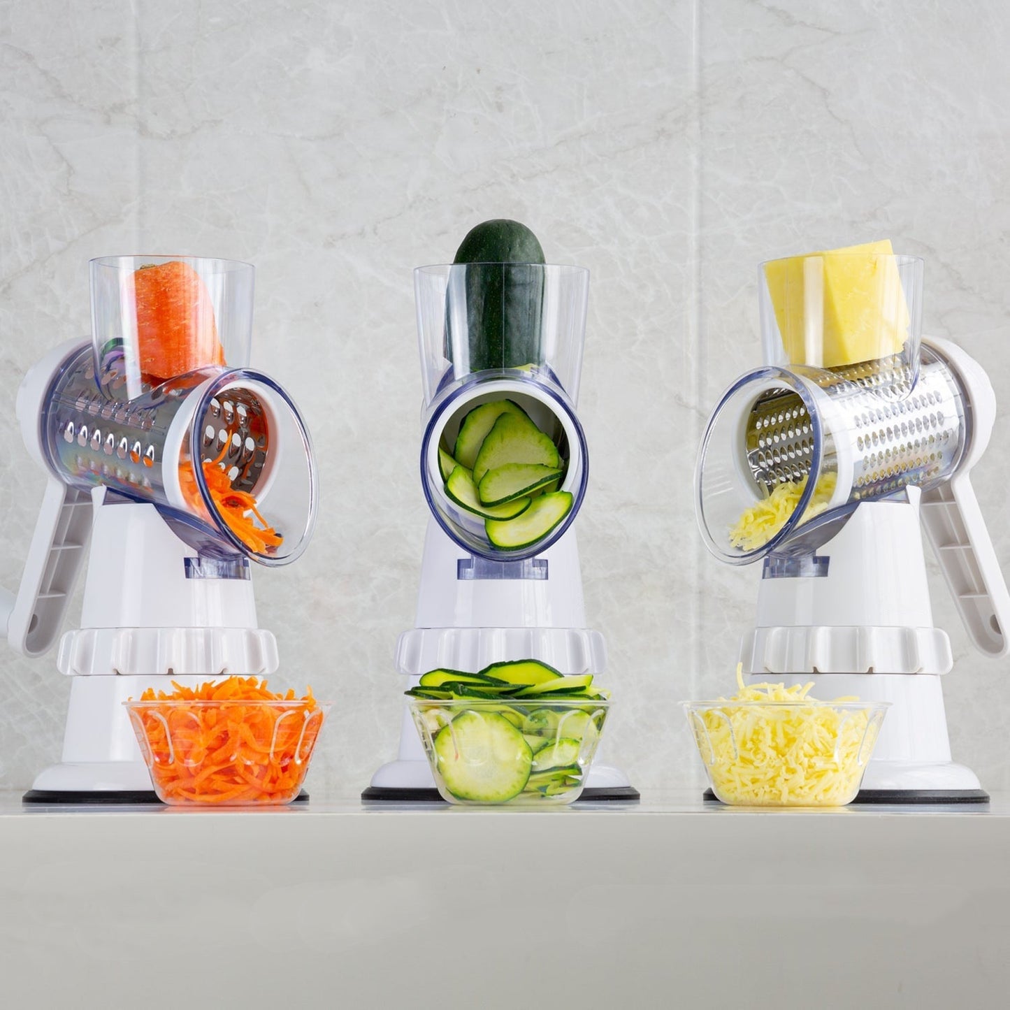 3 In 1 Vegetable Slicer Manual Kitchen Accessories Grater For Vegetable Cutter Round Chopper Mandolin Shredder