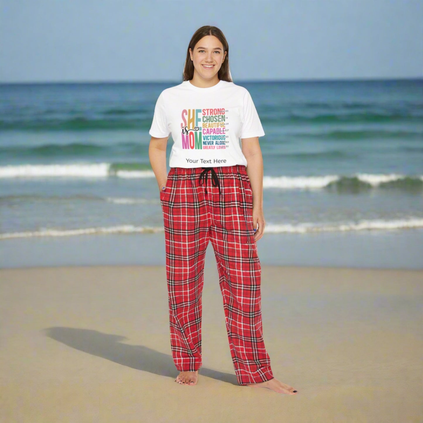 Women's Short Sleeve Pajama Set - Personalize With Mother's Day Messages