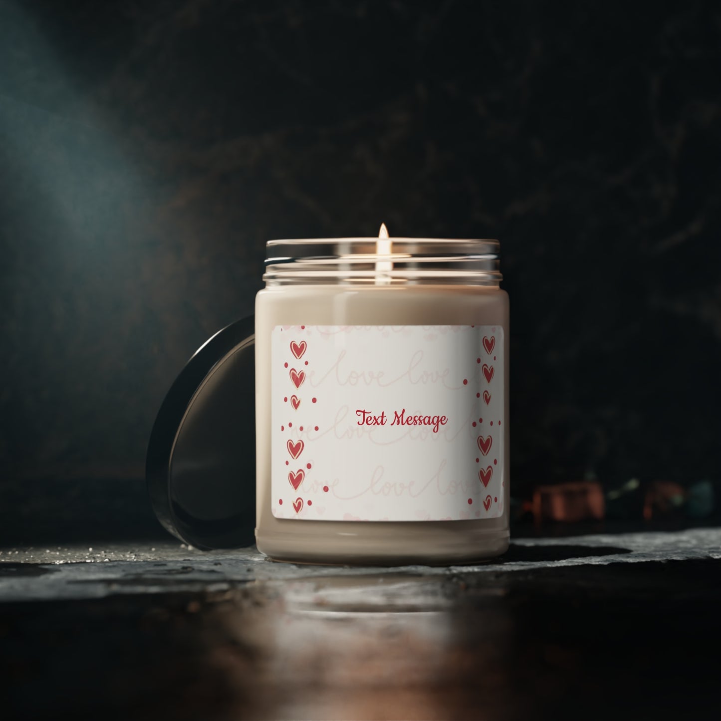 Scented Soy Candle, 9oz - personalize With Valentine Themes