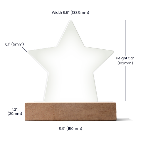 Acrylic Star Plaque - Personalized Gift For Family