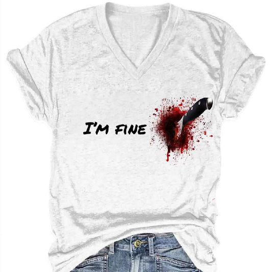 Women's Halloween Funny Short Sleeves