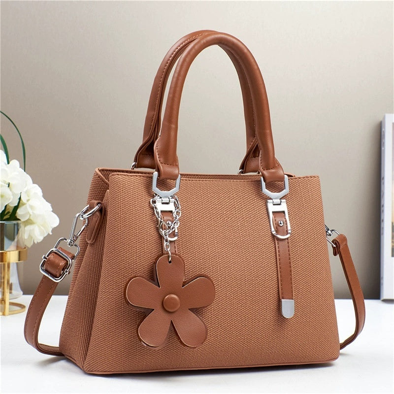 Western Style Large Capacity Exquisite Accessories Shoulder Messenger Bag