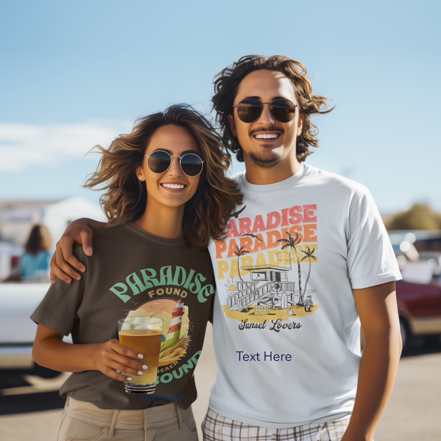 Unisex Softstyle T-Shirt - Personalize With Beach Themes