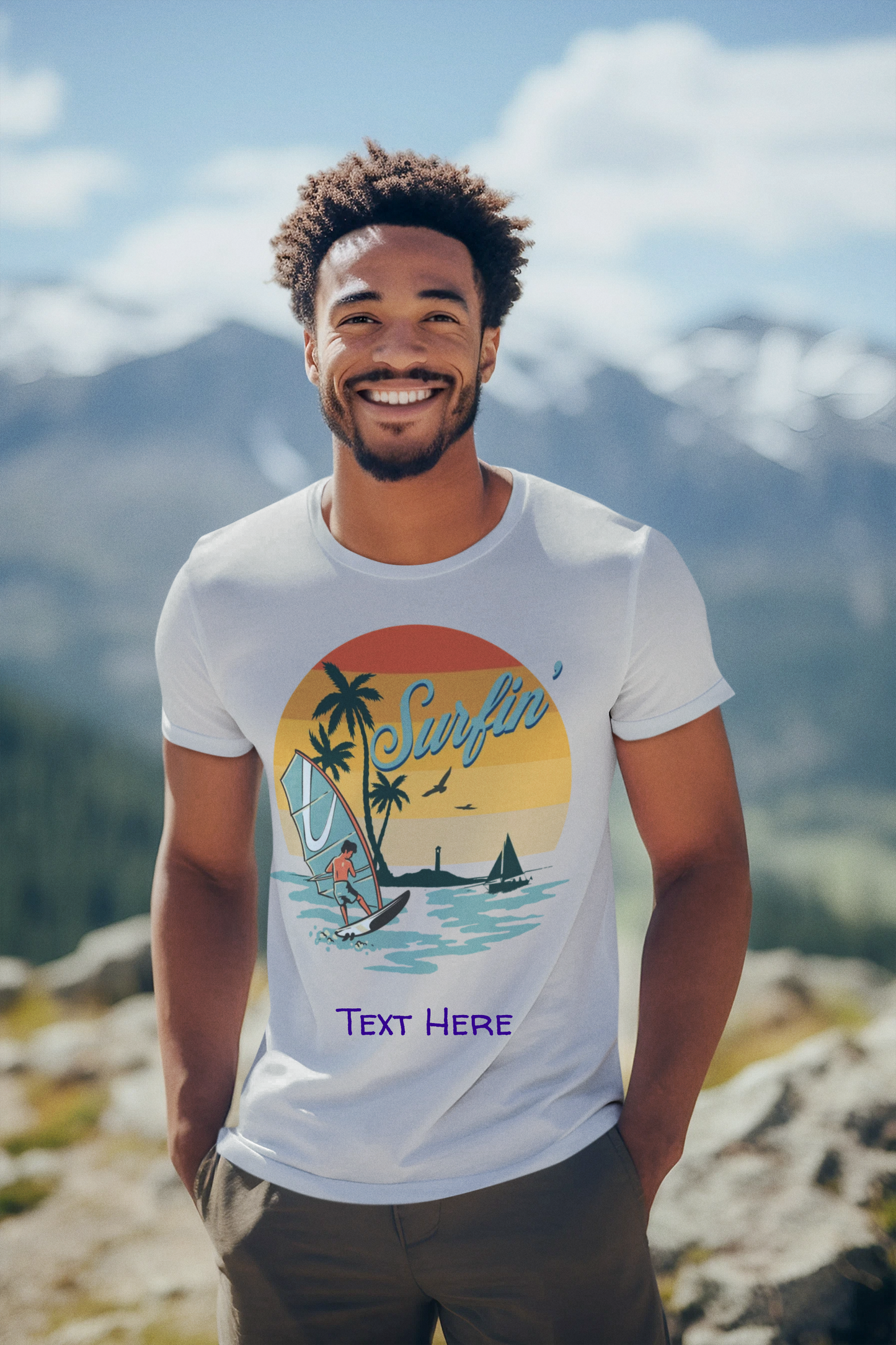 Unisex Softstyle T-Shirt - Personalize With Beach Themes