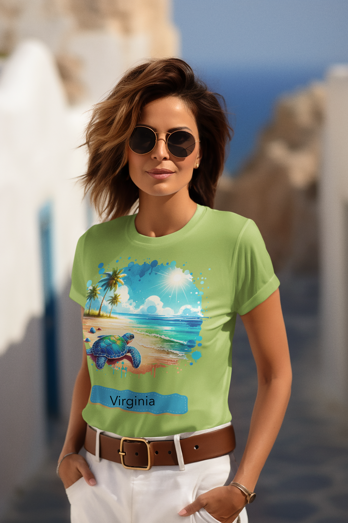 Unisex Softstyle T-Shirt- Personalized Beach Themes