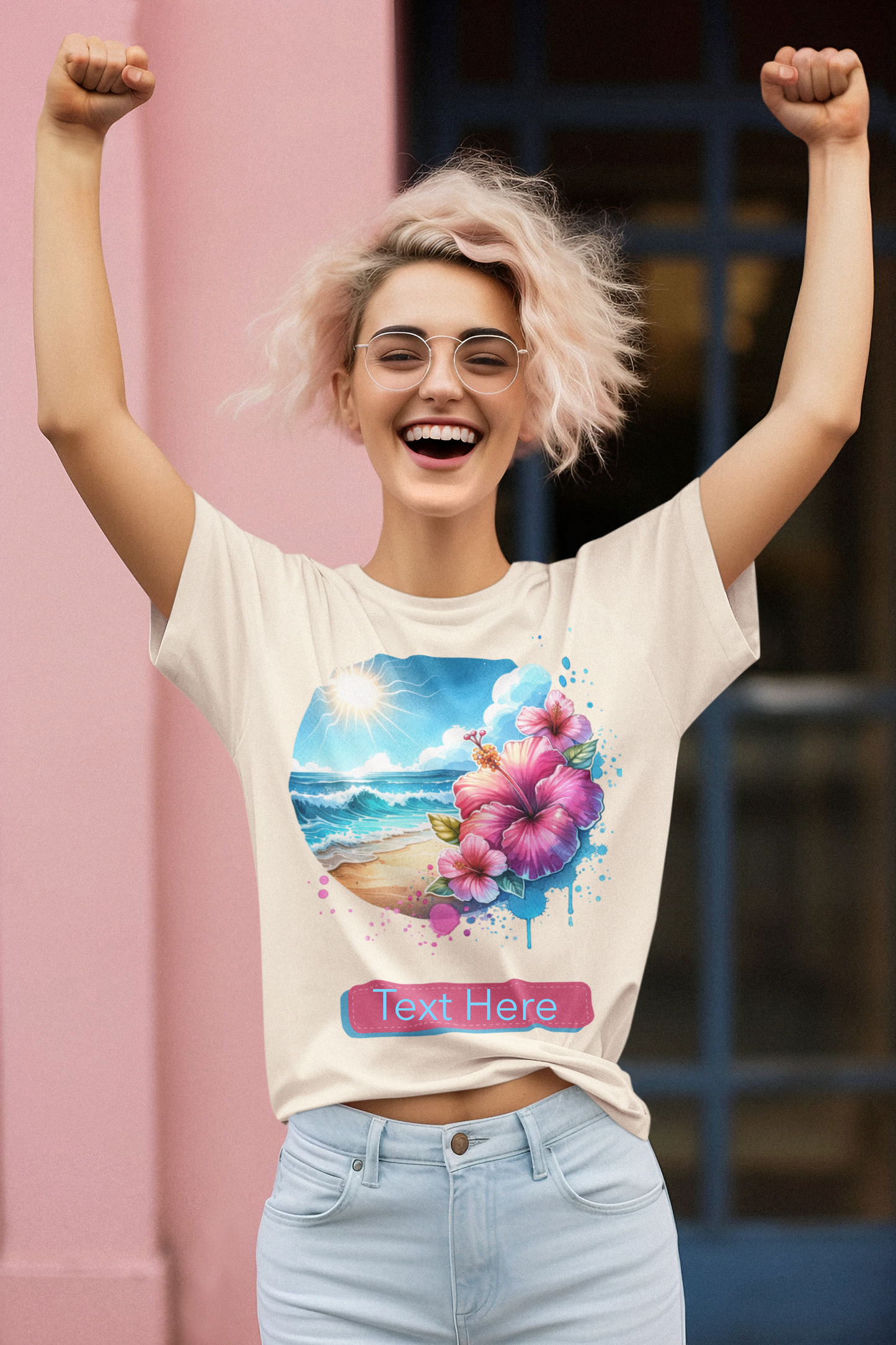 Unisex Softstyle T-Shirt- Personalized Beach Themes