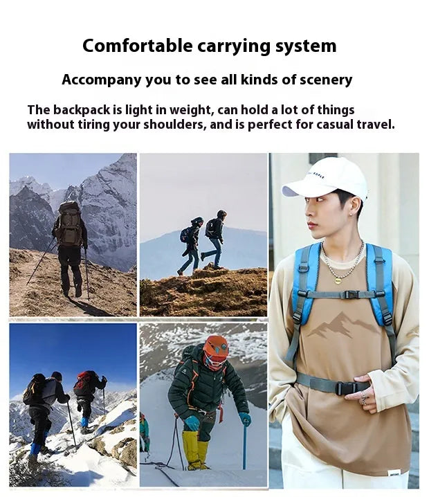 Outdoor Mountaineering Bag Hiking Men And Women 60L Large Capacity Sports Bag