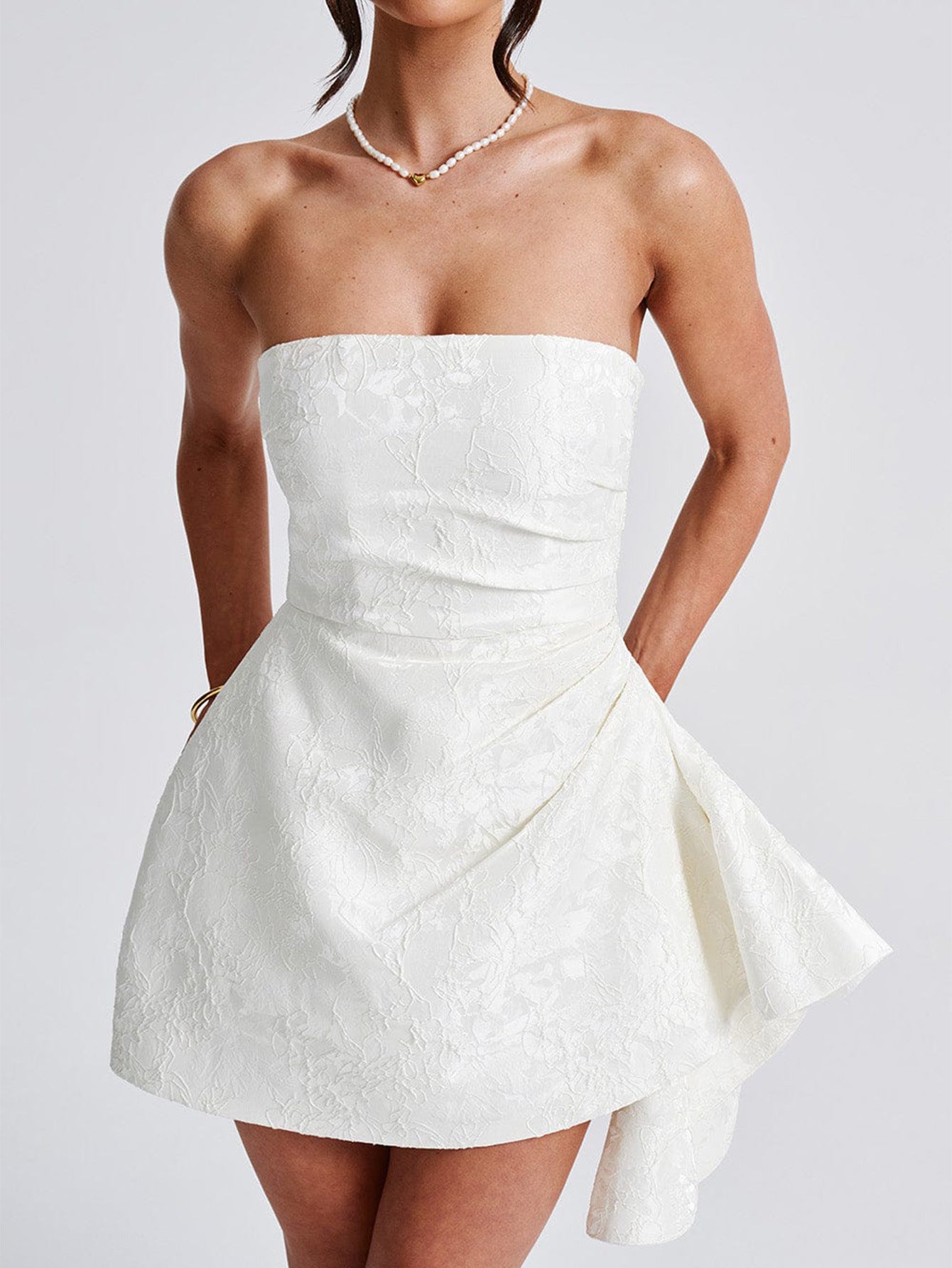 Socialite Style Tube Top Dress Women's Clothing