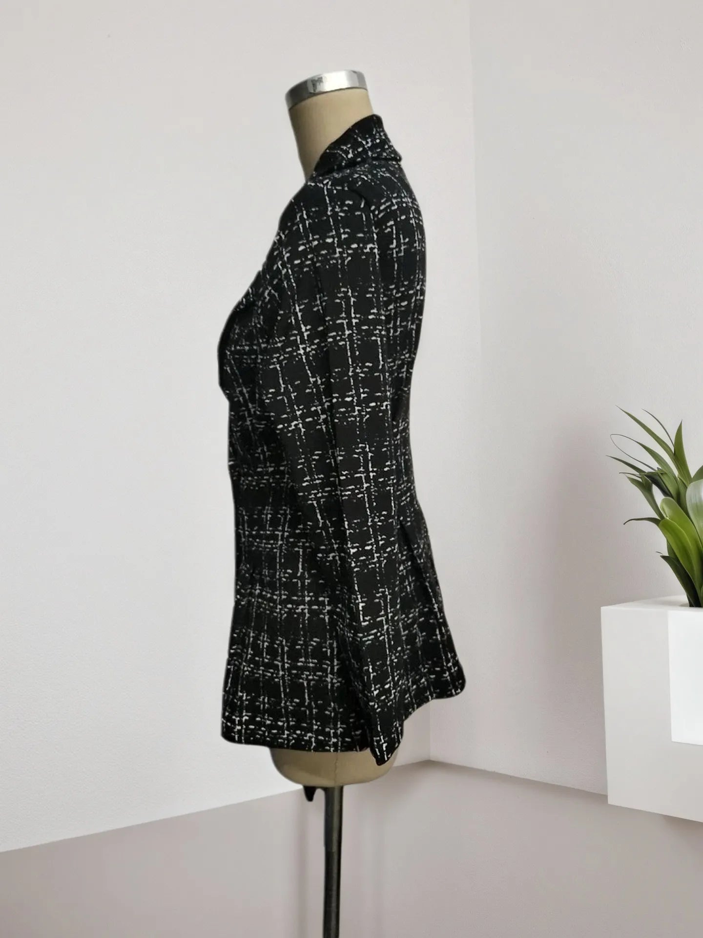 Plaid Slim Fit Elegant Graceful Women's Coat