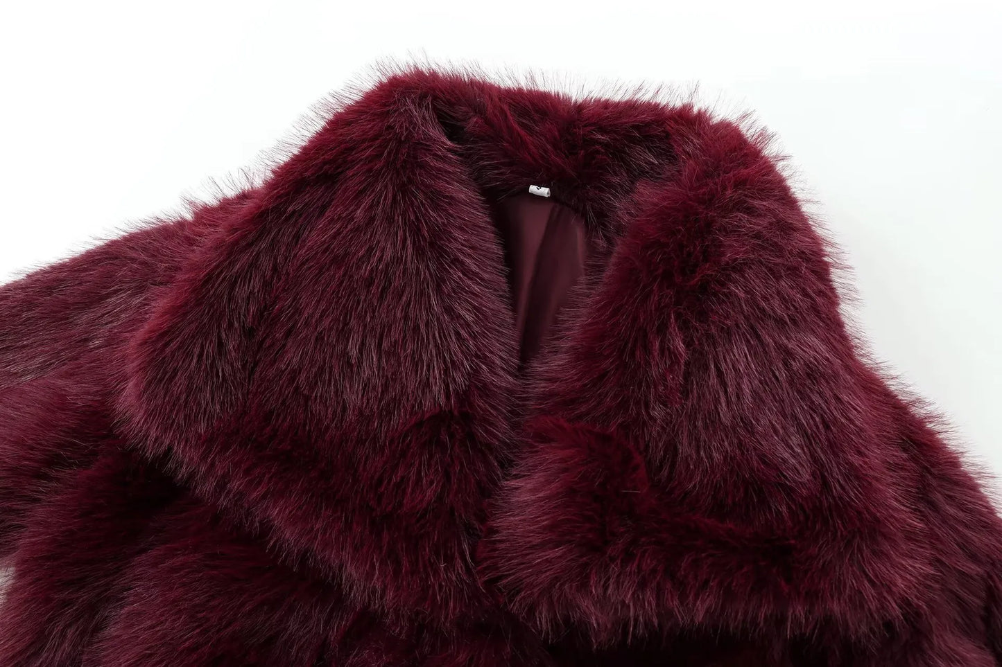French Style Large Lapel Artificial Fur New Plush Coat