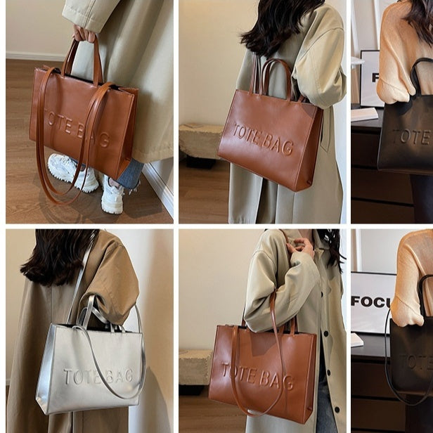 Retro Tote Trendy College Student Commuter Handbag