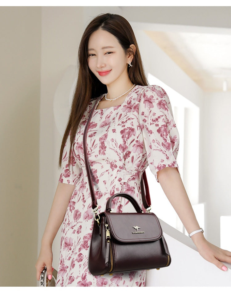 Retro High-end Textured Tote And Shoulder Bag
