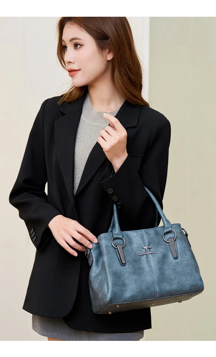 Fashion Large Capacity Wholesale Women's Crossbody Soft Leather Bag