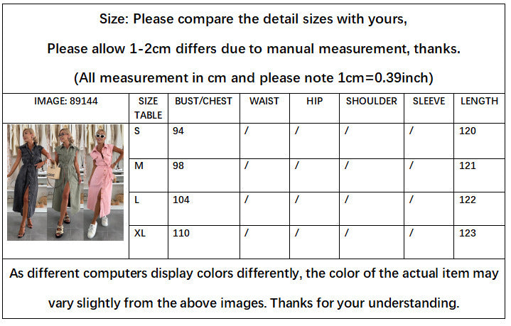 Women's Casual Sleeveless Lace-up Long Dresses Fashion Pockets Solid Party Office Elegant Lapel Single Breasted Denim Dress Summer