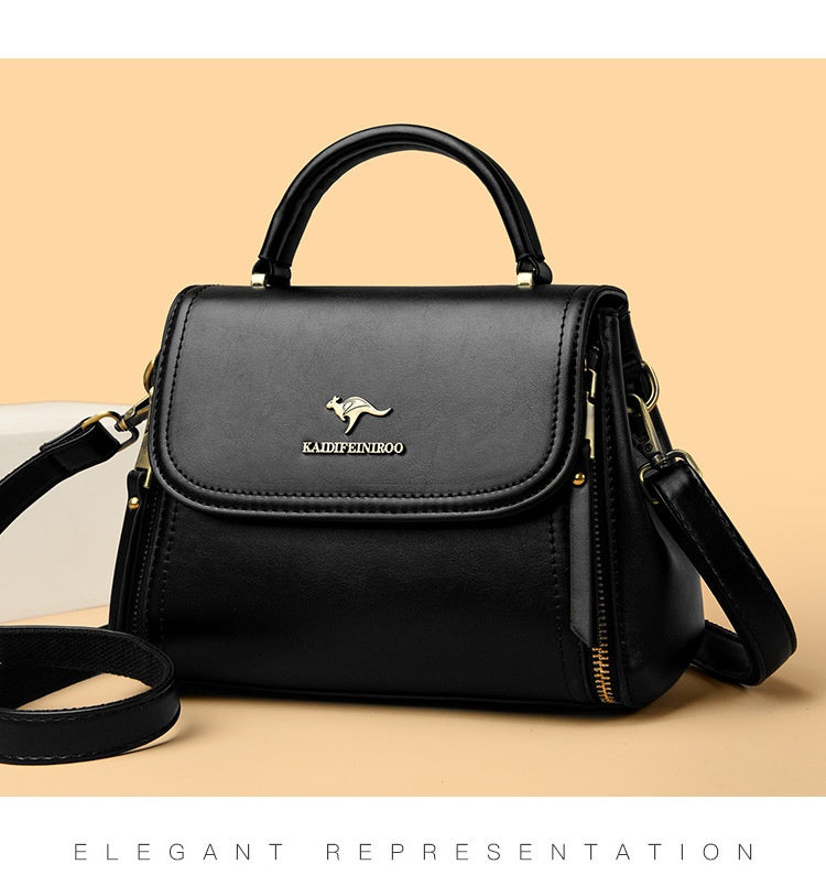 Retro High-end Textured Tote And Shoulder Bag