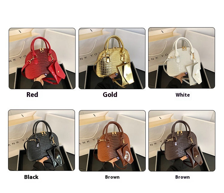 Women's Simple Shoulder Messenger Bag Shell Bag