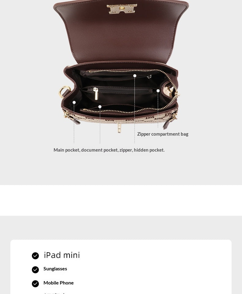 Trendy Crossbody Bag With A Premium Sophisticated Look