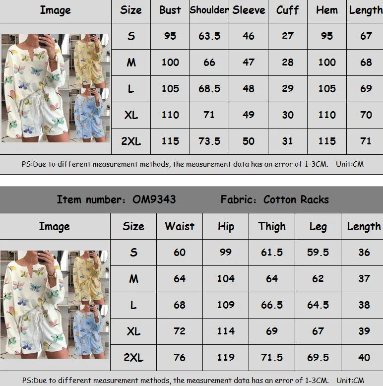 Women Casual Printed Pajamas And Home Wear Suits