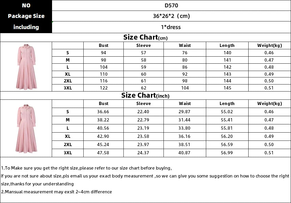 Women's Elegant Long Sleeve Big Hem Shirt Solid Color Dress