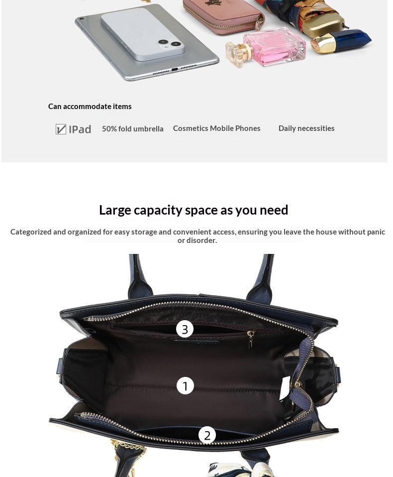Premium Leather Crossbody Bag With A Spacious Design