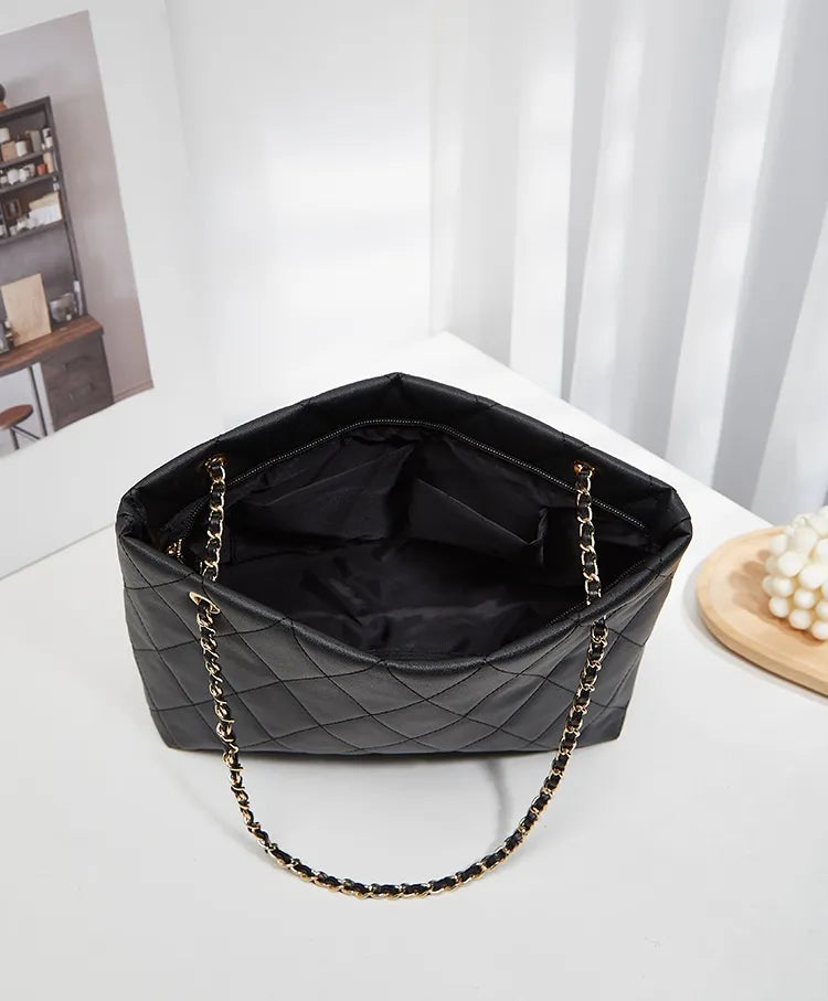 Rhombus Casual Tote Bag Vintage Chain Bag Shoulder