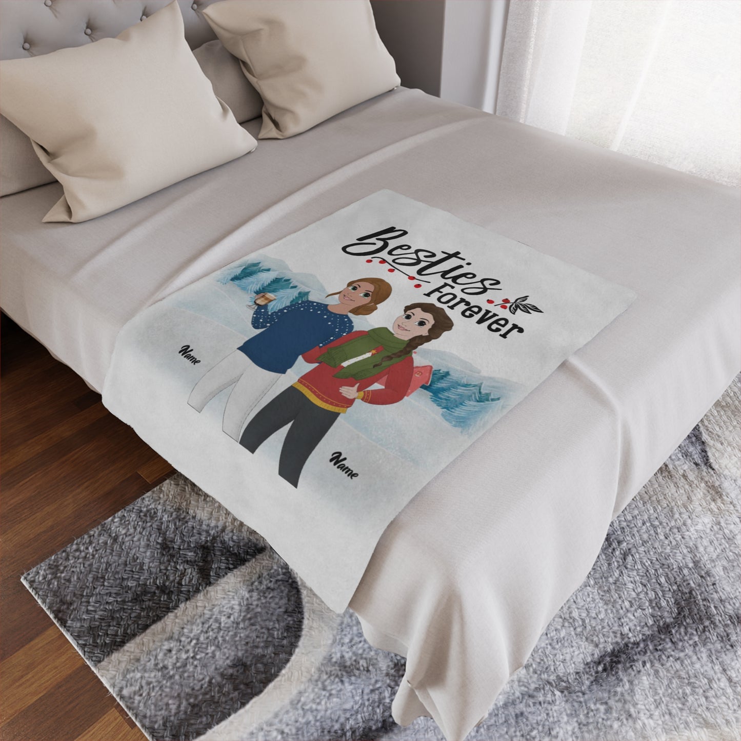 Microfiber Blanket - Personalized Gift For Besties