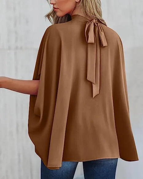 Oversized Top Batwing Sleeve Tarpaulin For Women