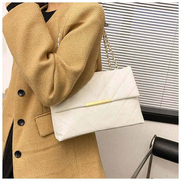 Simple Portable Casual Fashion Crossbody Diamond Embroidery Thread Chain Bag