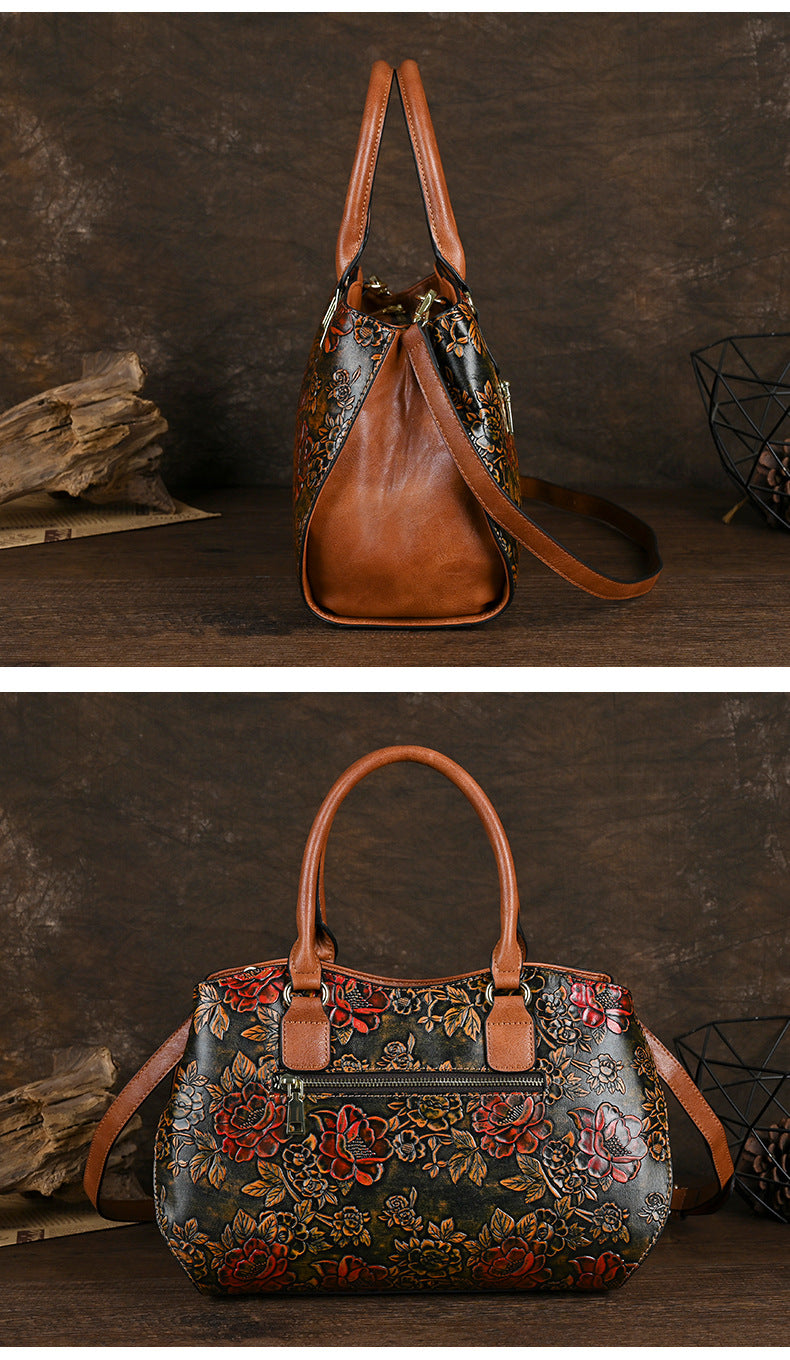 Retro Large-Capacity Handheld Shoulder Bag