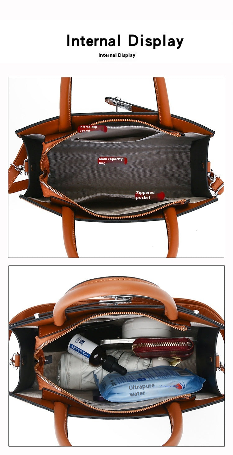 New Stone Pattern Lady Bags Simple Elegant Women's Portable