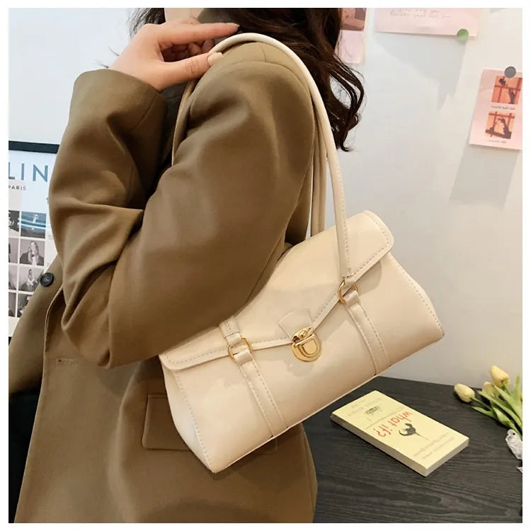 Retro High-grade Underarm Document Tote Bag Women