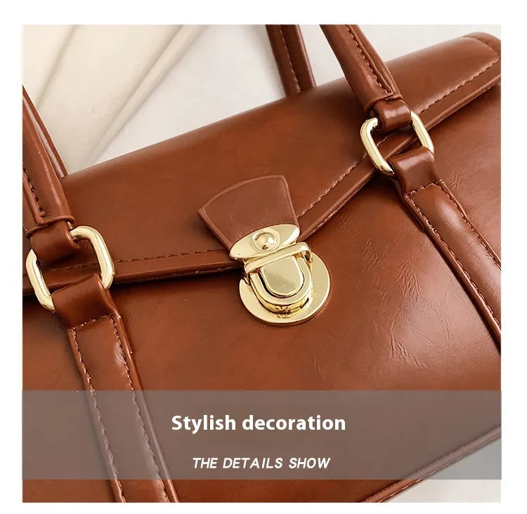 Retro High-grade Underarm Document Tote Bag Women