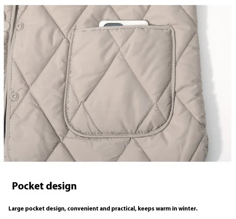 Women's Loose-fitting Lightweight Thin Coat Cotton-padded Jacket