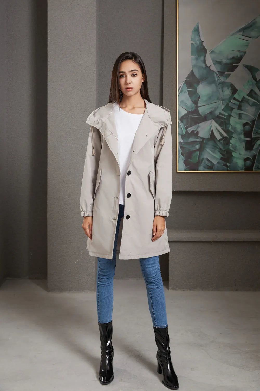Waterproof Anorak Women's Casual Long Coat