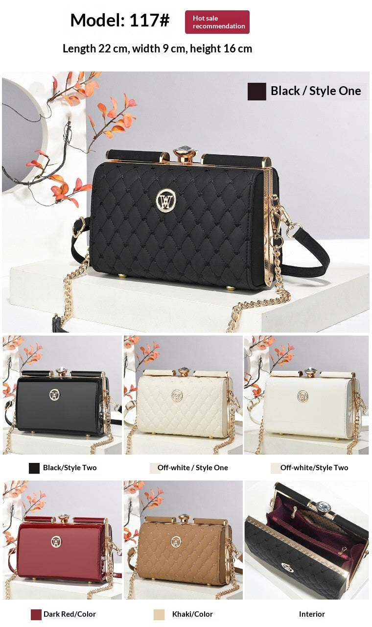 Niche Trendy Diamond-quilted Shoulder Bag With A Premium Texture