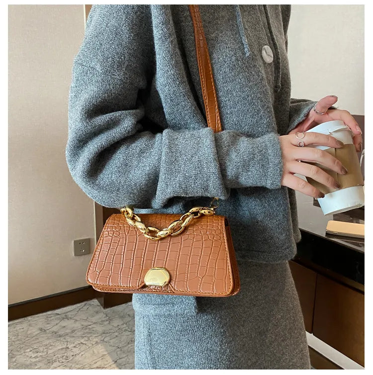 Retro Messenger Bag Simple Small Square Bag