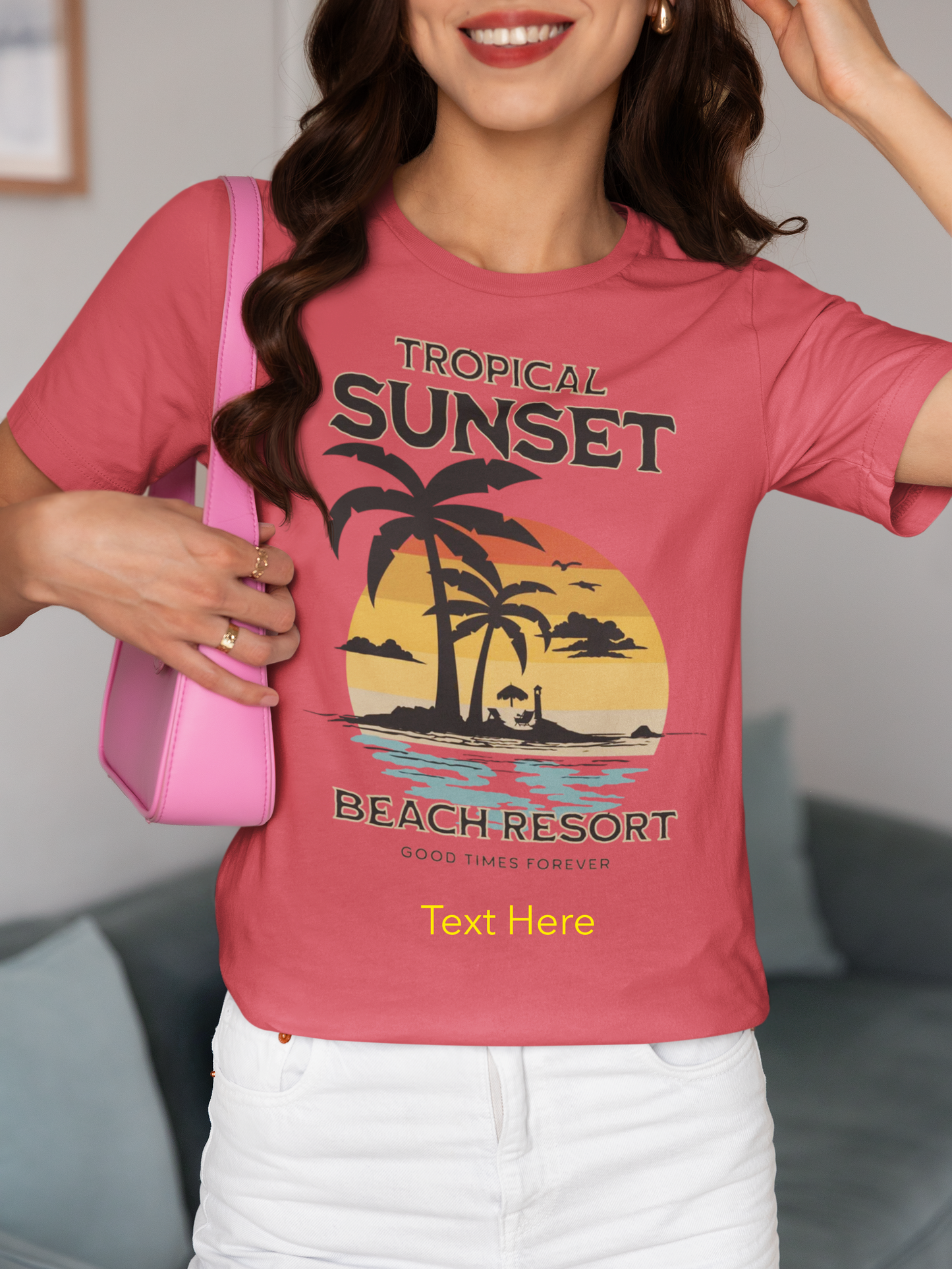 Unisex Softstyle T-Shirt - Personalize With Beach Themes