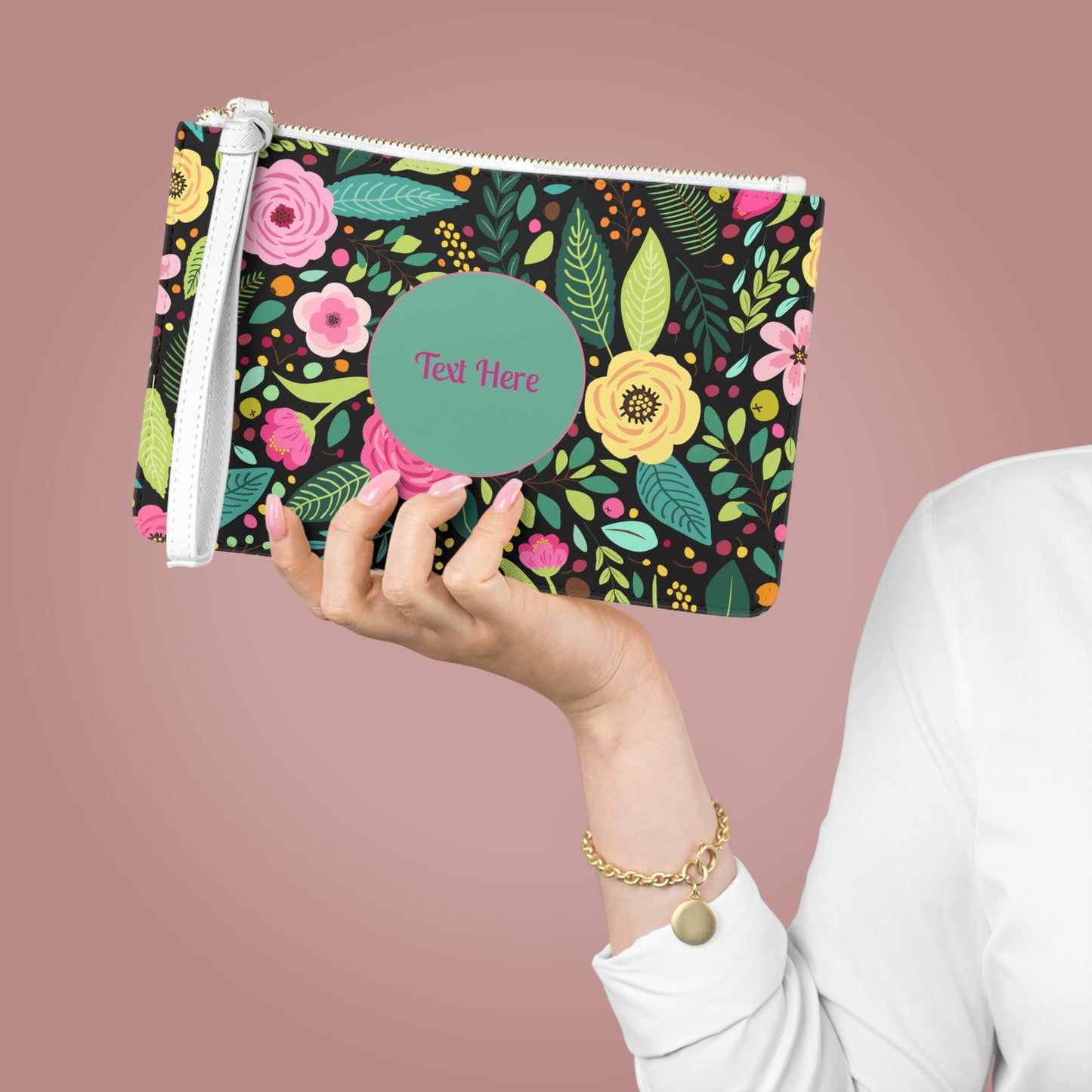 Clutch Bag - Personalize With Floral Designs