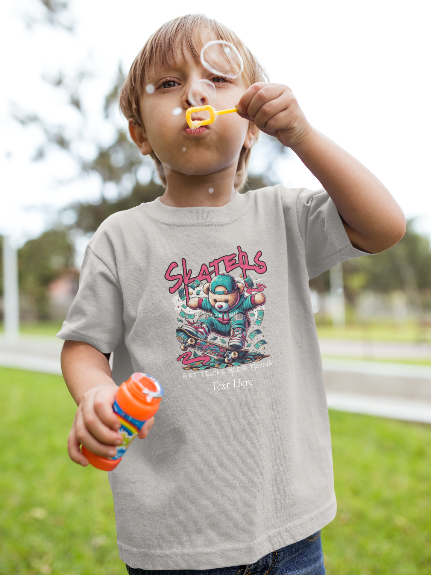 Kids Heavy Cotton™ Tee - Personalize With Astronaut Designs