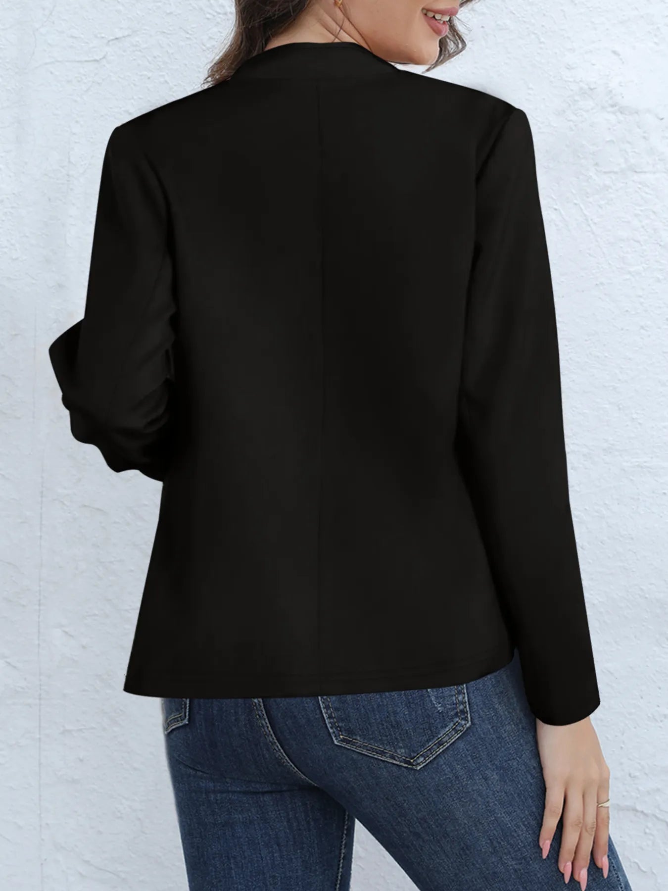Fashion Solid Color Stand Collar Long Sleeve Women's Clothing Jacket